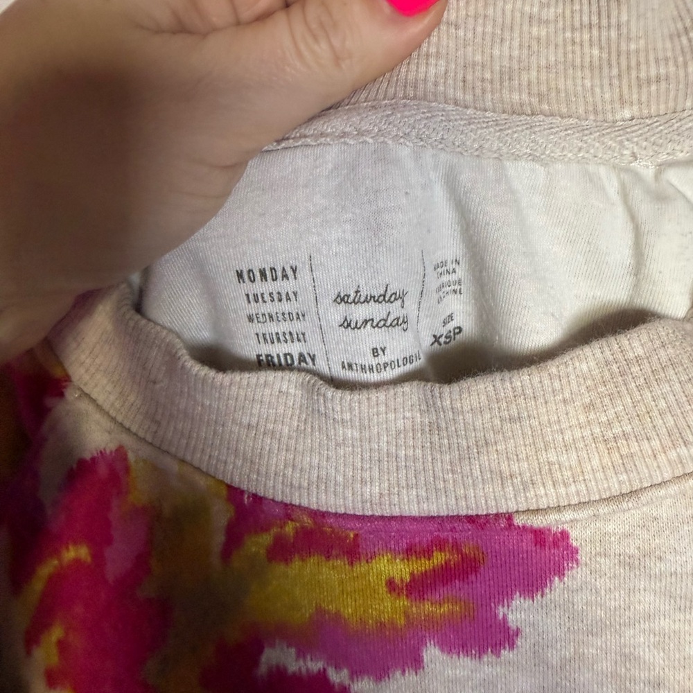 Anthropologie-Saturday/Sunday Edita Ruched Sweatshirt - Picture 5 of 6